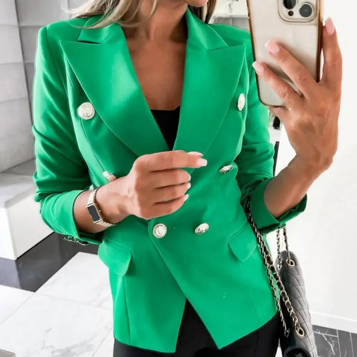 Blazer with Metal Buttons for Women