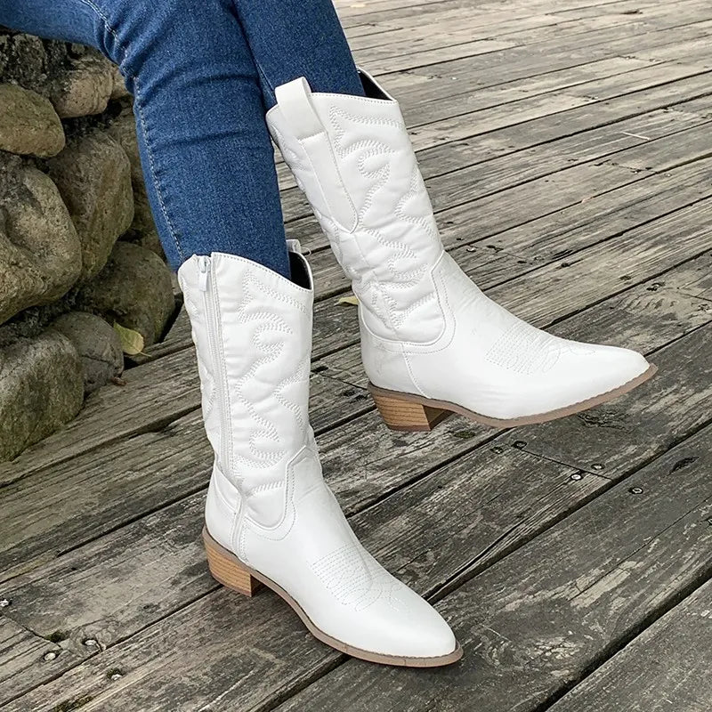 Ladies retro cowboy boots