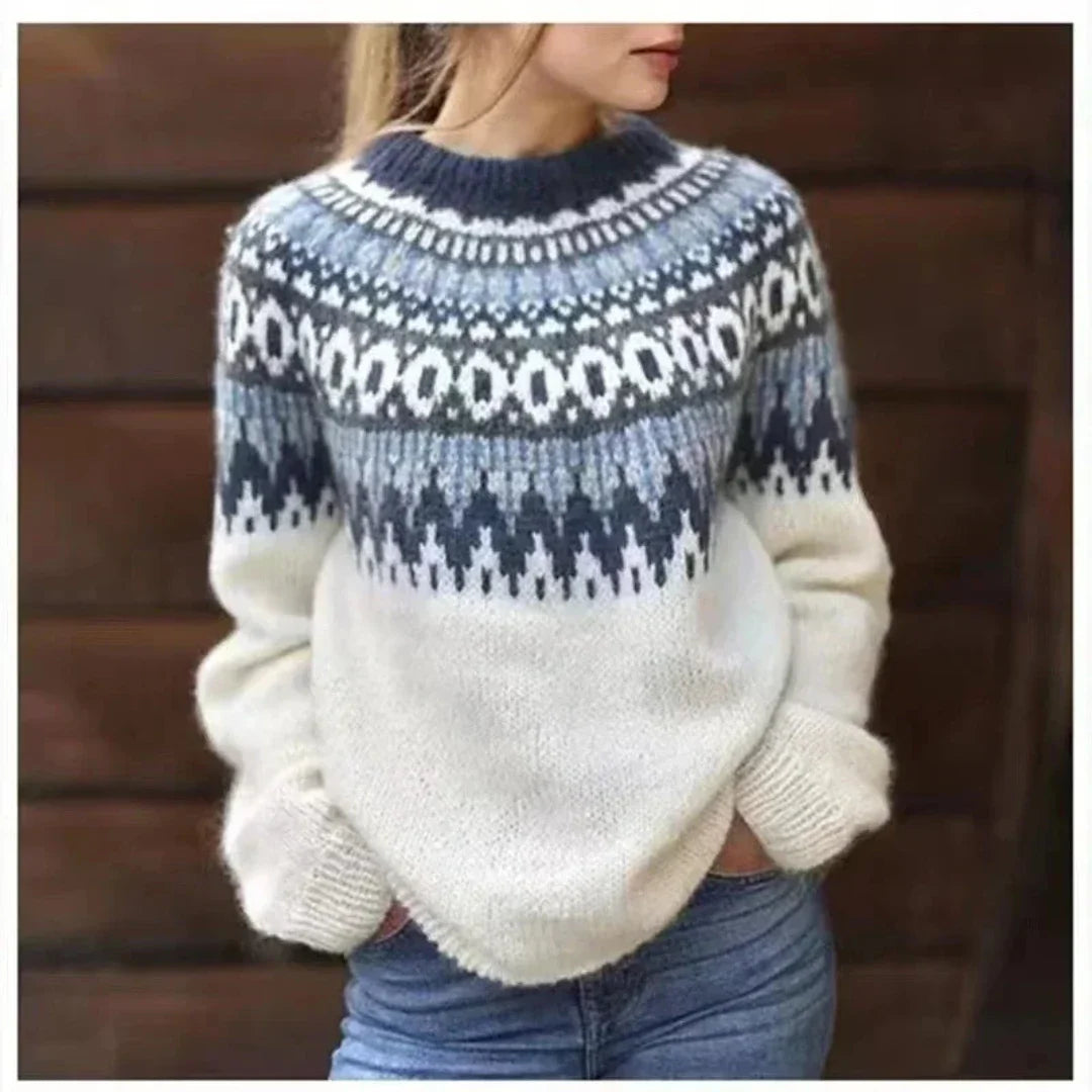 Women's winter oversized knit jumper