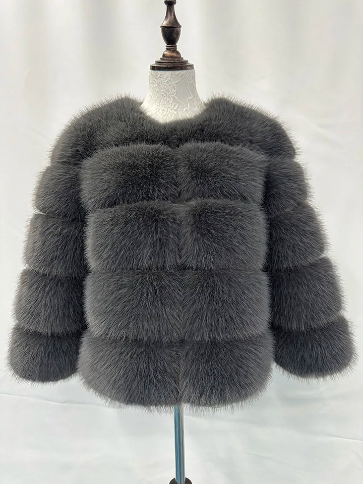 Elegant fur jacket for women