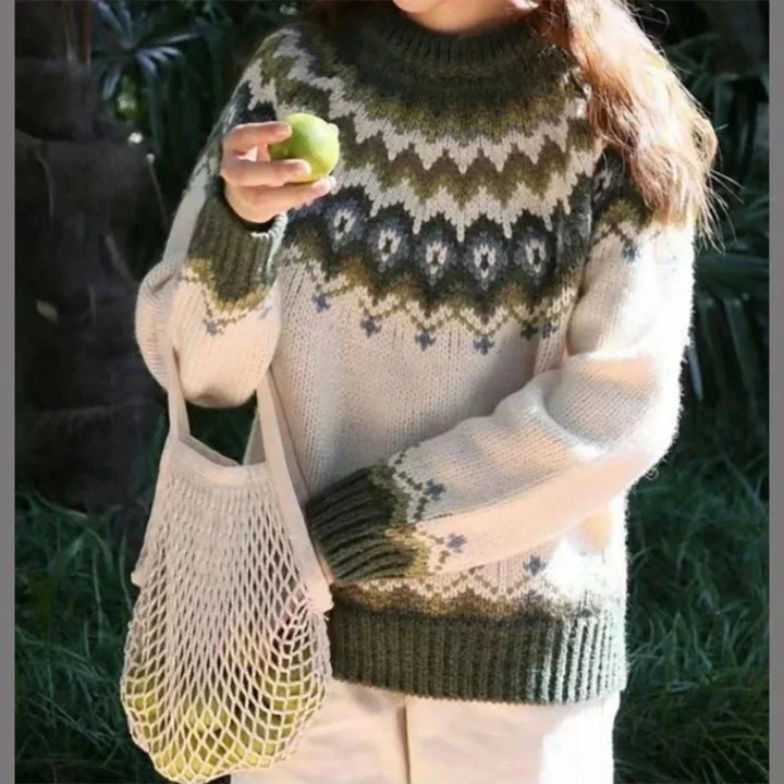 Women's winter oversized knit jumper