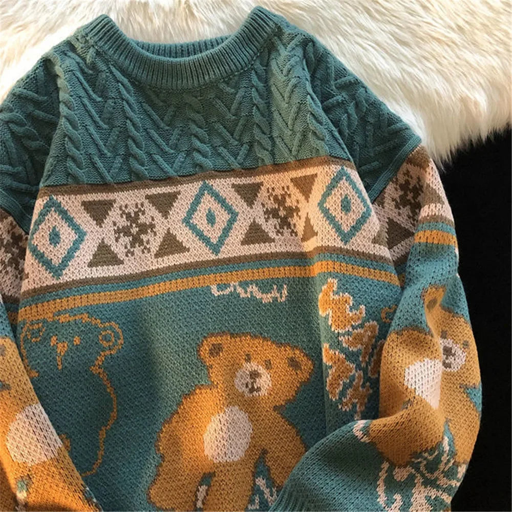 Cosy teddy beer Christmas jumper for women