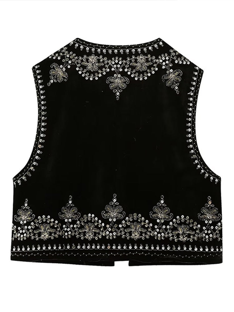 Embroidered Gilet for Women