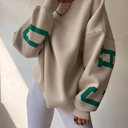 Sweatshirts with side print for women