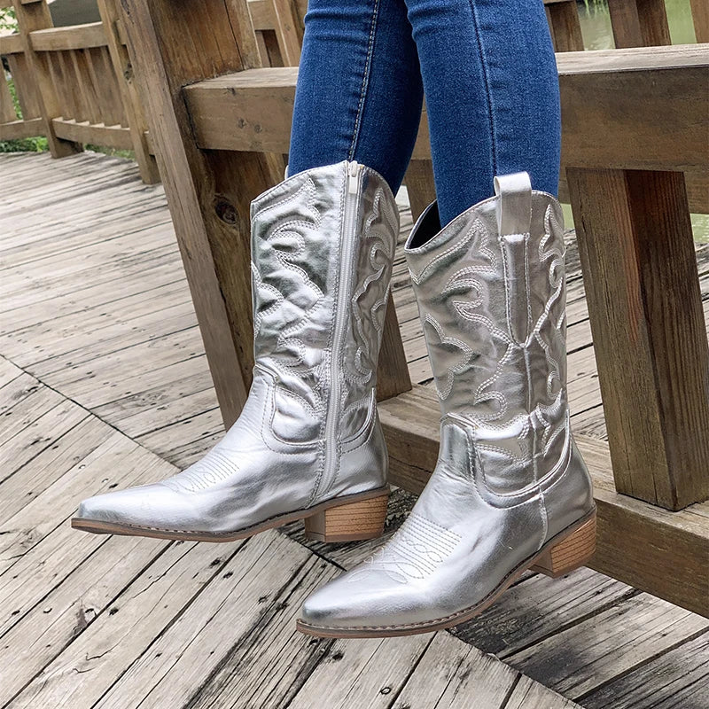 Ladies retro cowboy boots