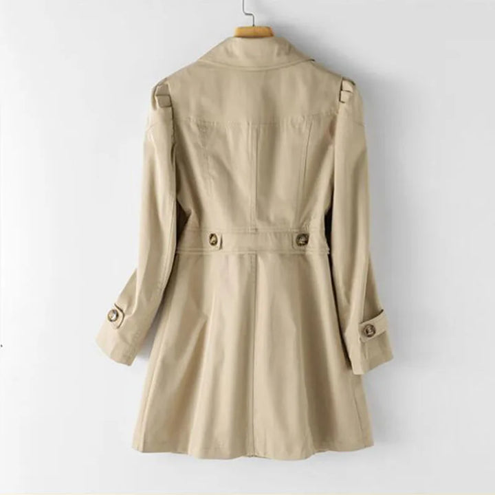 Single-breasted women's trench coat