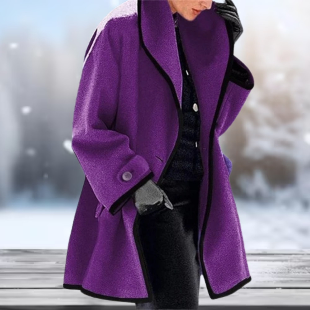 Retro wool women's coat