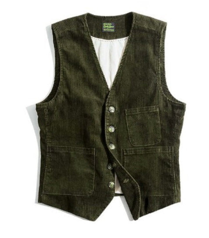 Men's corduroy vest