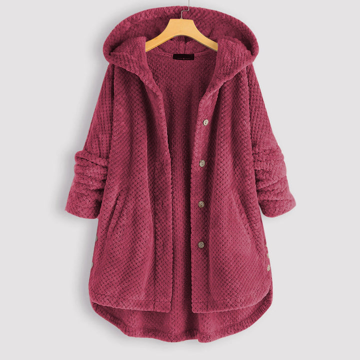 Ladies hooded winter cardigan