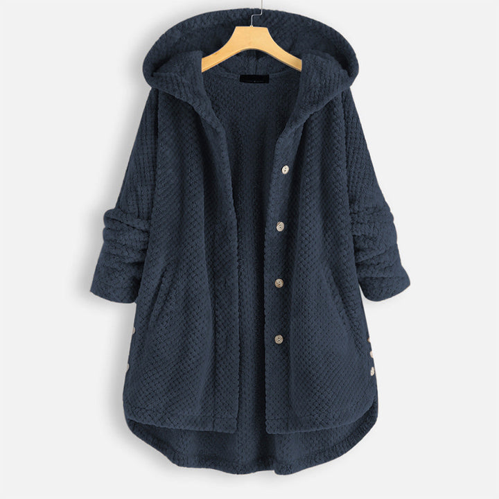 Ladies hooded winter cardigan