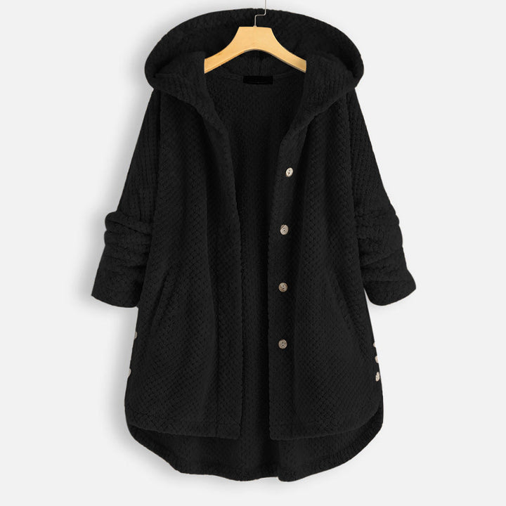 Ladies hooded winter cardigan