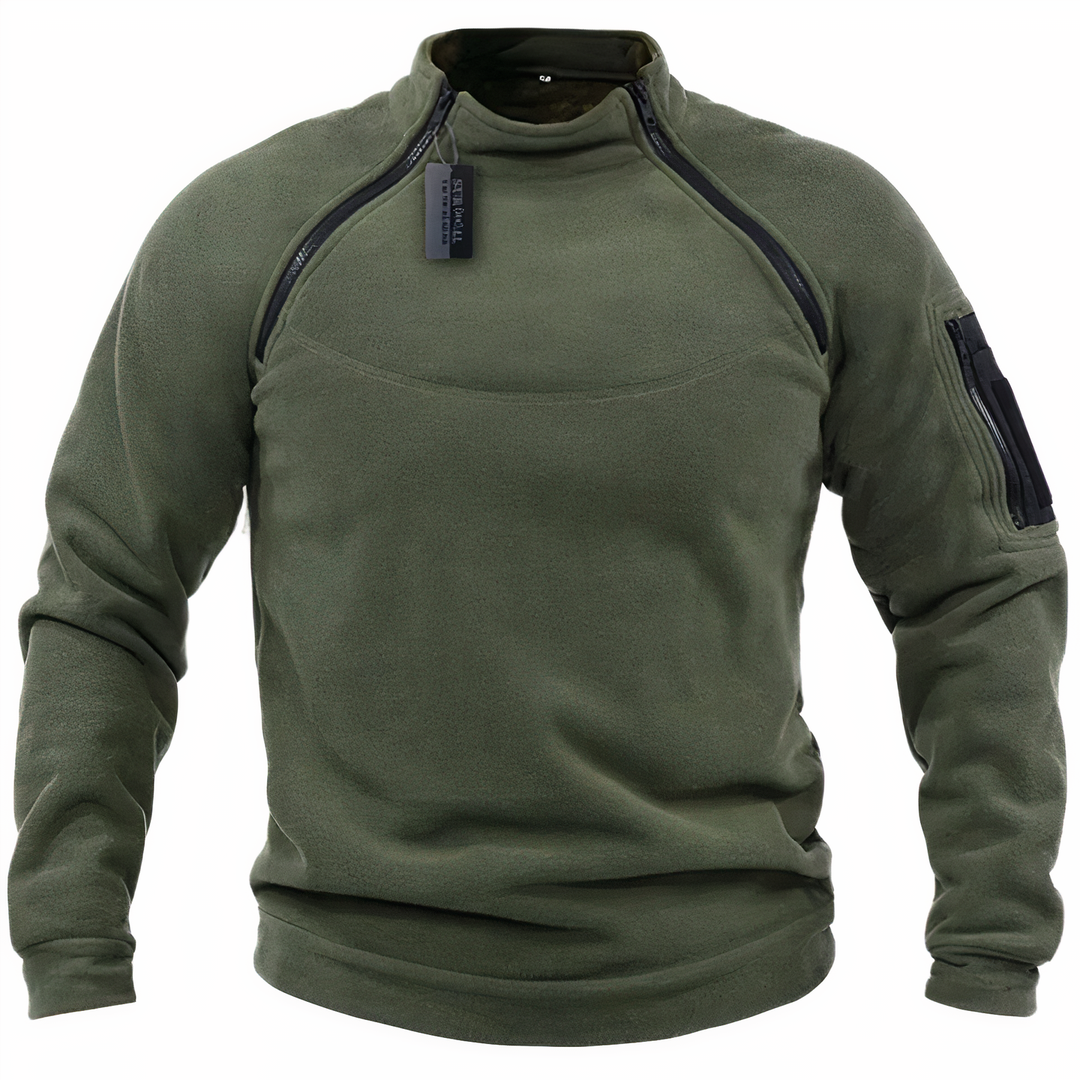 Double-sided plush jumper for men