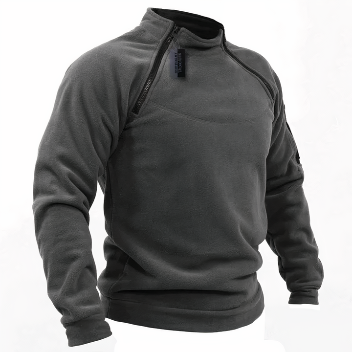 Double-sided plush jumper for men