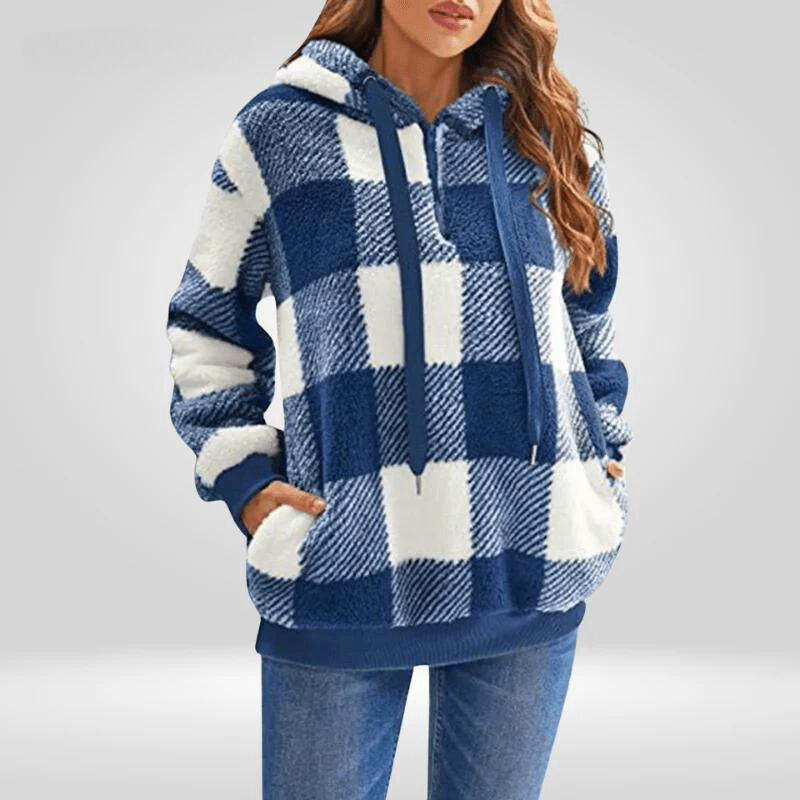 Elegant Women's Sweater With Half Zipper