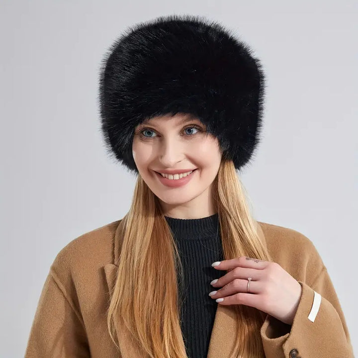 Fluffy ladies winter hat