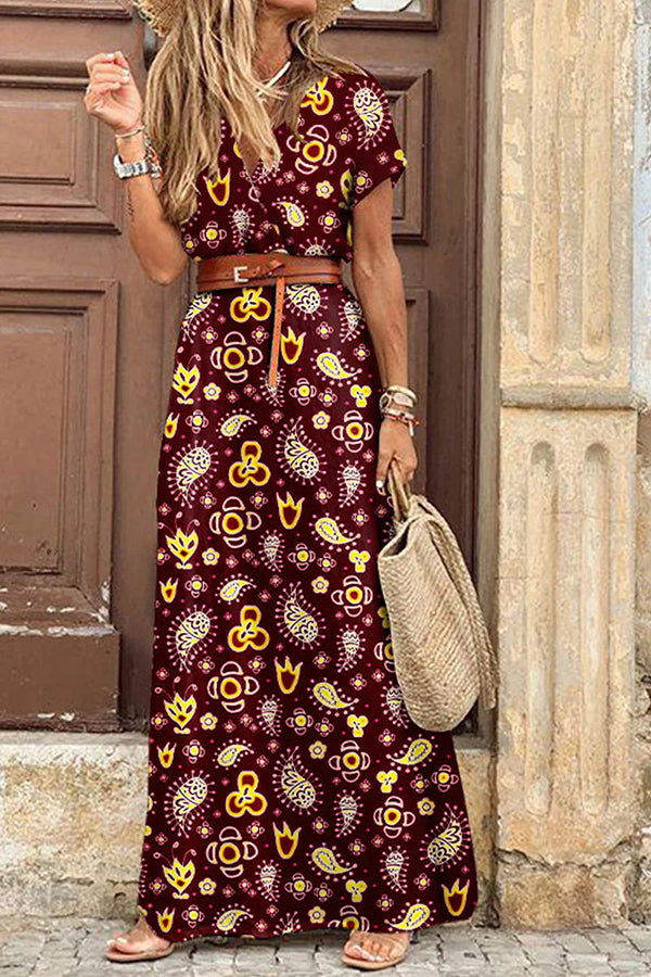 Celine | Boho Printed Maxi Dress