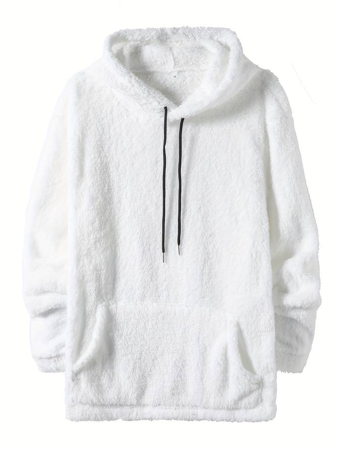 Warm men's hoodie