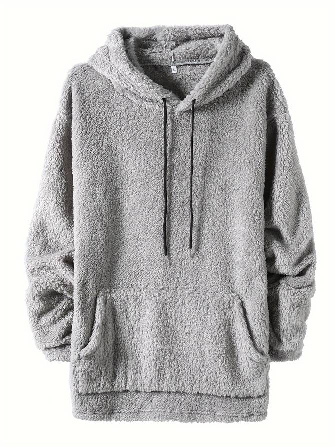 Warm men's hoodie