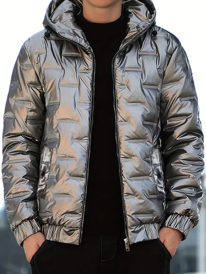 Padded winter jacket for men