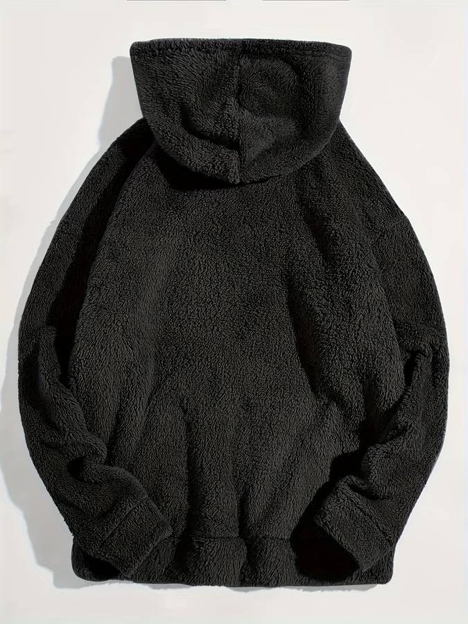 Black teddy jumper for men