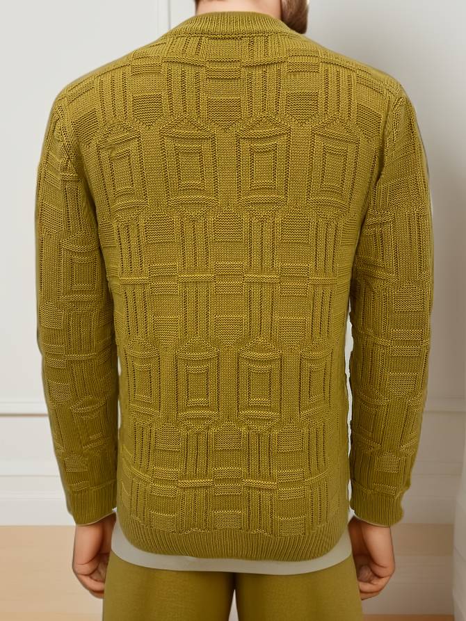 Jumper with round neck for men