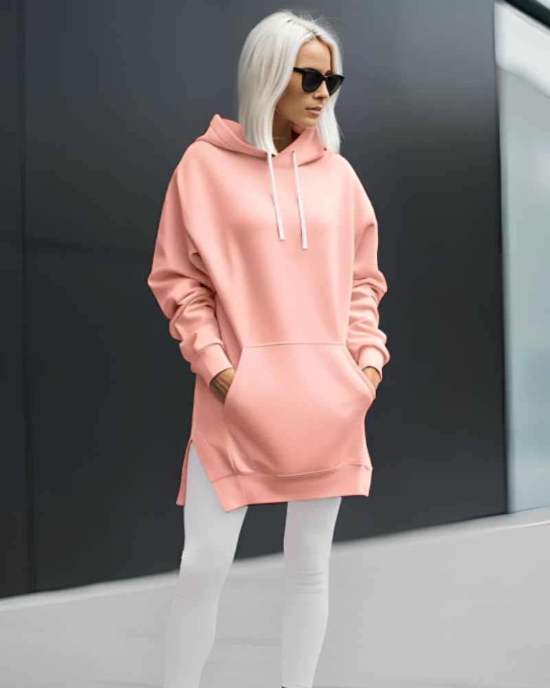 Women's oversized hooded dress