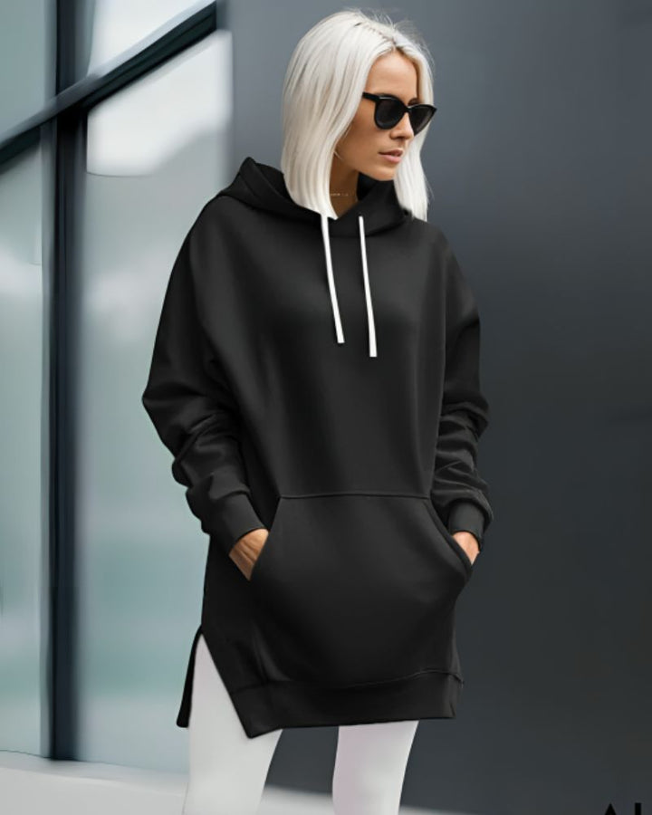 Women's oversized hooded dress