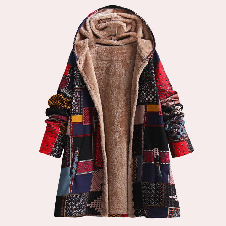 Stylish coat with hood for women