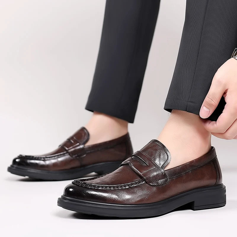 Men's leather loafers