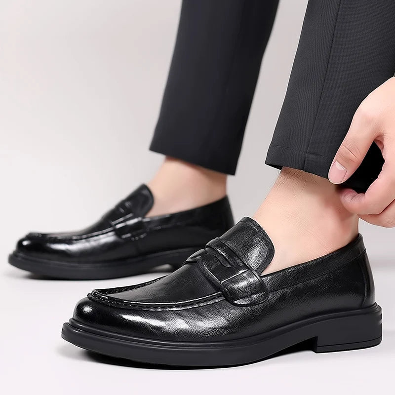 Men's leather loafers