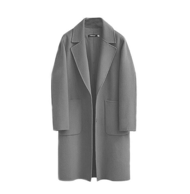 Long wool women's coat