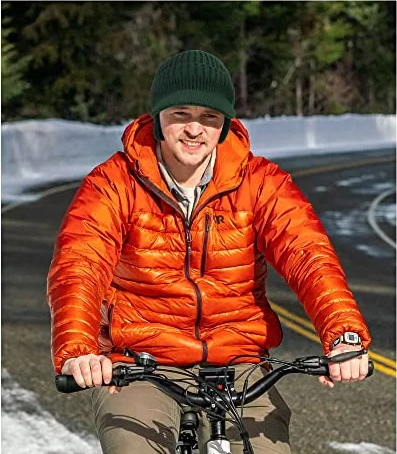 Warm winter hat with ear muffs men