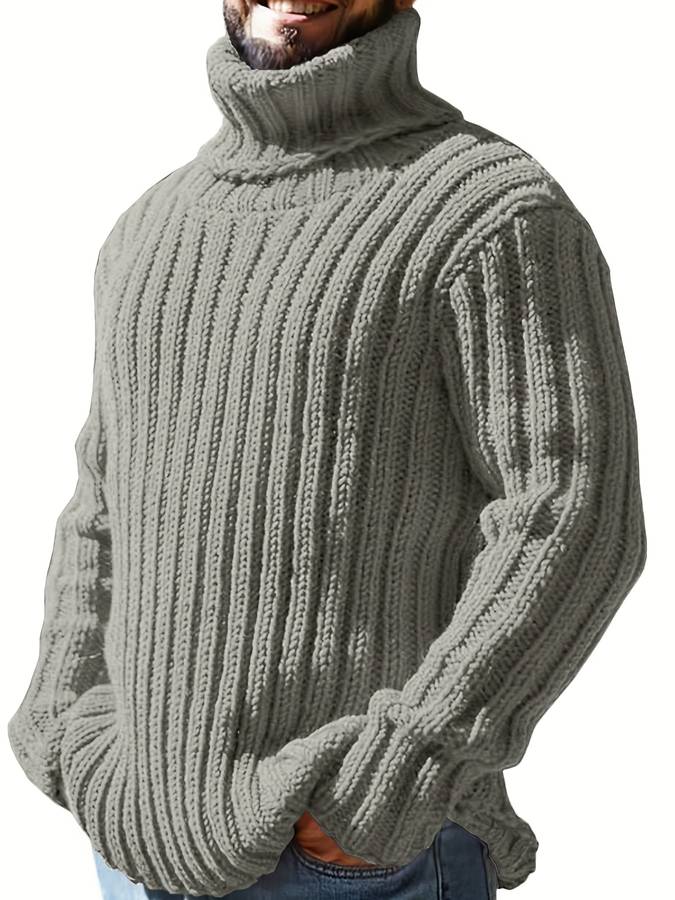 Casual turtleneck sweater for men