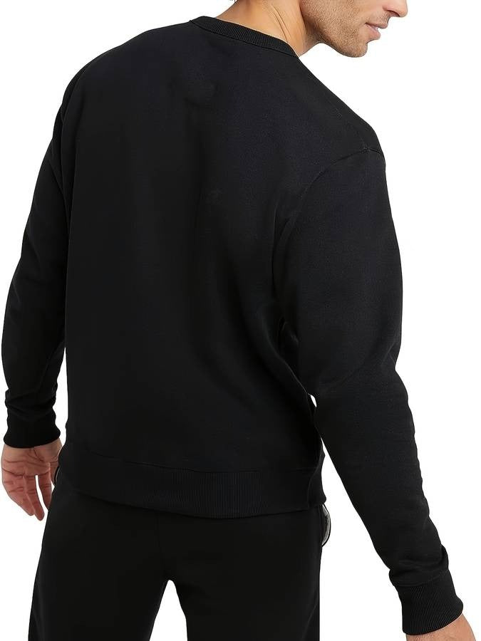 Black winter jumper for men