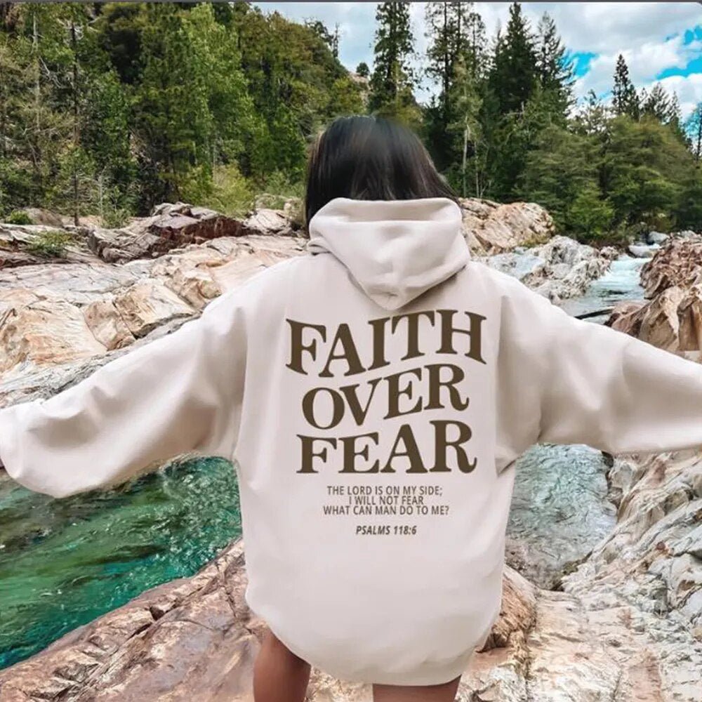 Women's faith over fear jumper