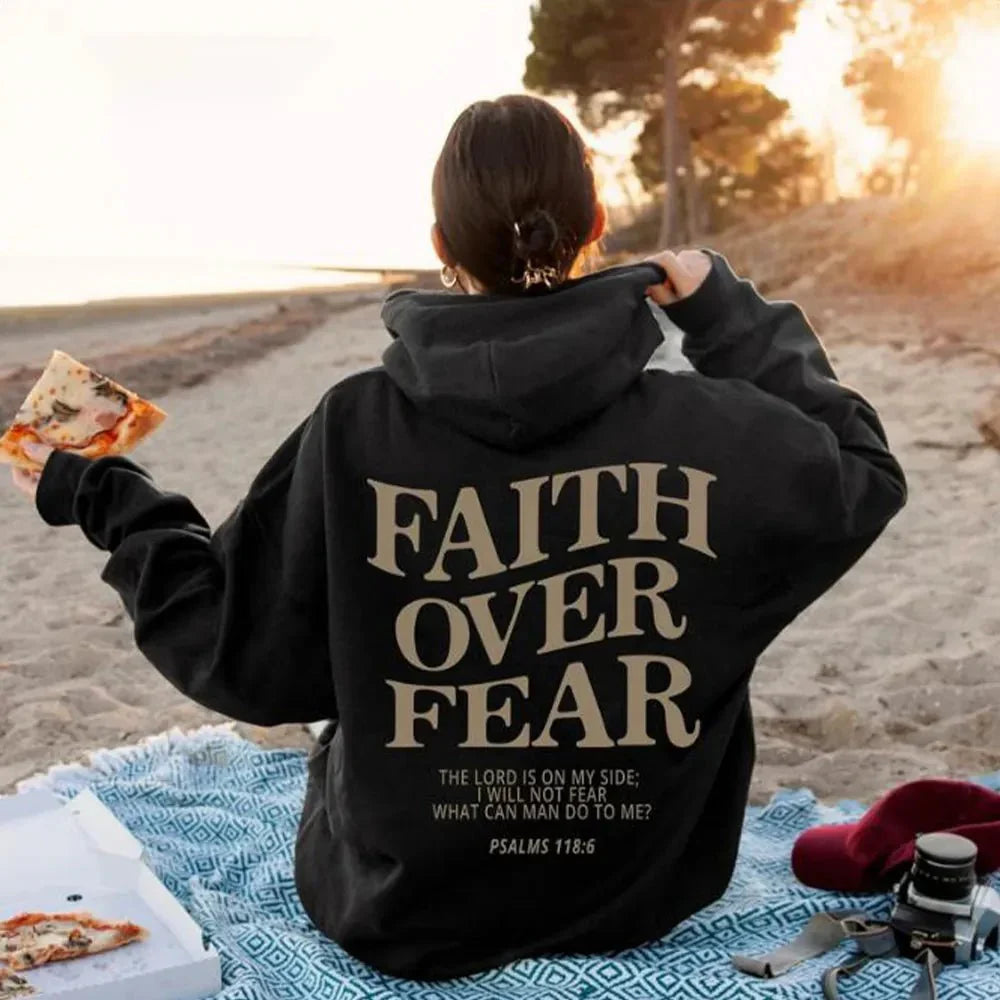 Women's faith over fear jumper