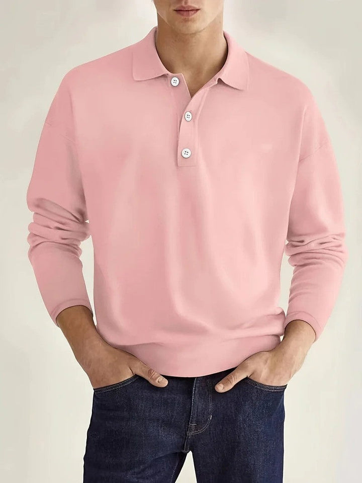 Men's Long-sleeved polo shirt