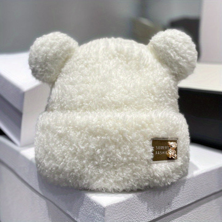 Warm teddy winter hat