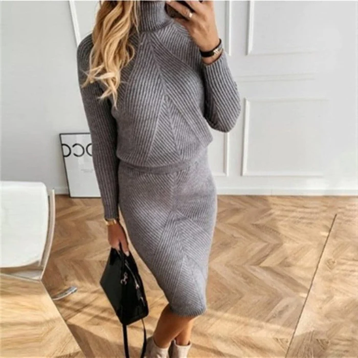 cosy jumper knit dress for women