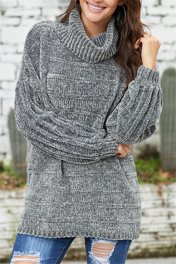 Warm Turtleneck Sweater for Ladies