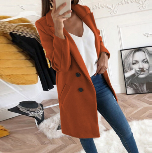 Stylish autumn and winter jacket for women