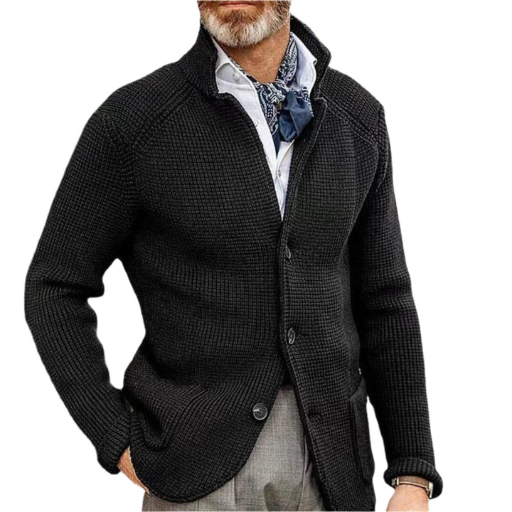 Men's elegant cardigan with front pockets