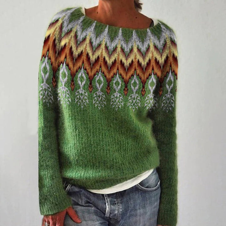 Women's Sweater In Boho Style