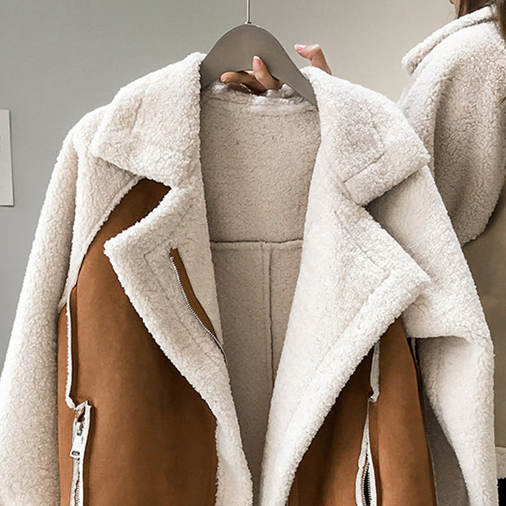 Suede Winter Coat for Women