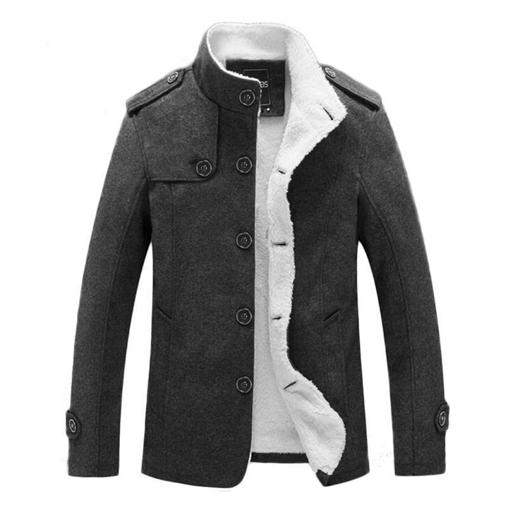 Men's coat thick and warm in wool and cotton