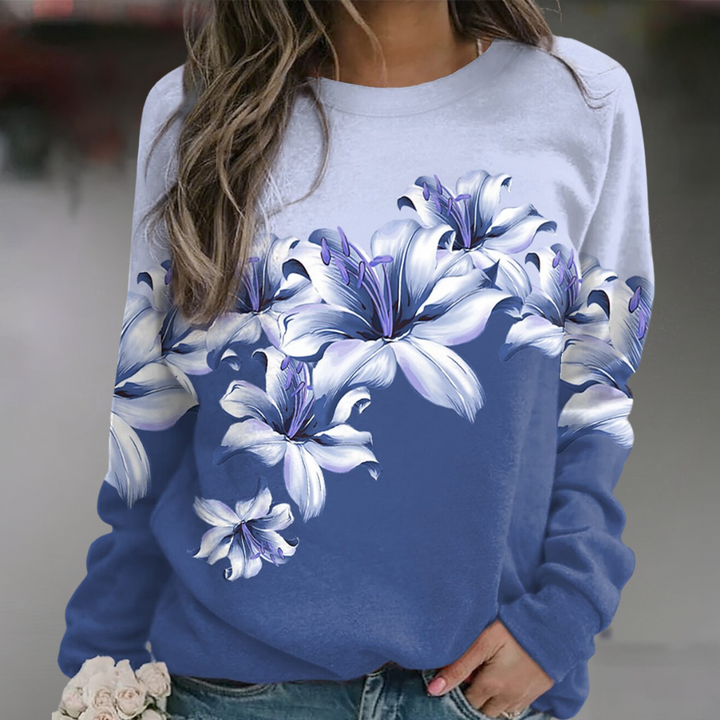 Women's floral print jumper