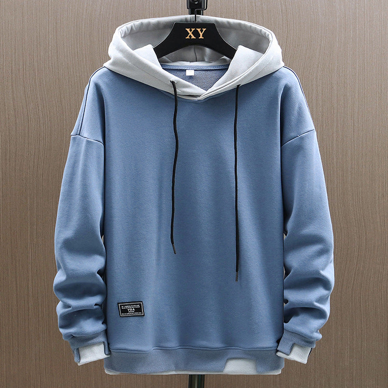 Men's stylish two-tone hoodie