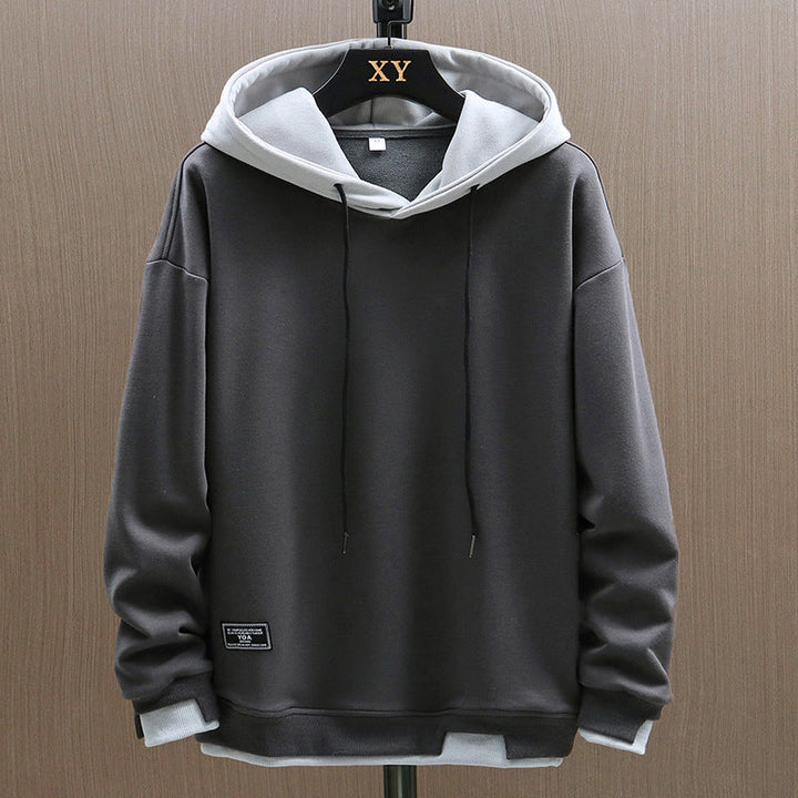 Men's stylish two-tone hoodie