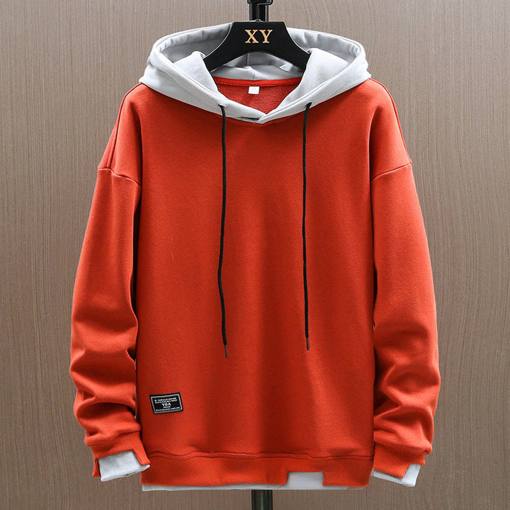 Men's stylish two-tone hoodie