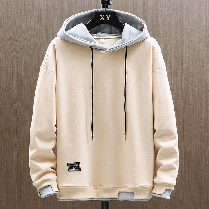 Men's stylish two-tone hoodie